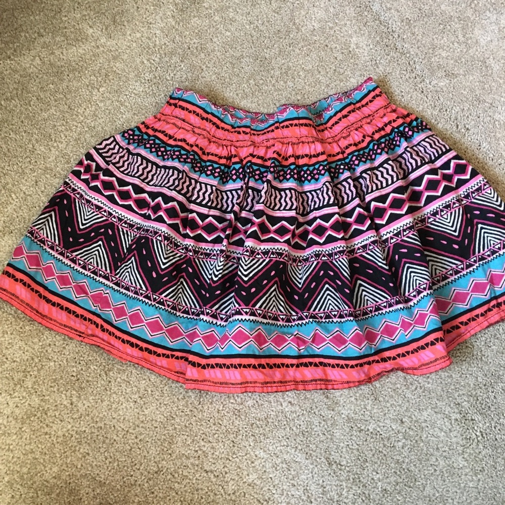 Flared mini skirt